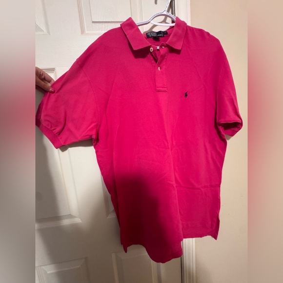 Ralph Lauren Vibrant Pink Polo Shirt - Picture 1 of 4